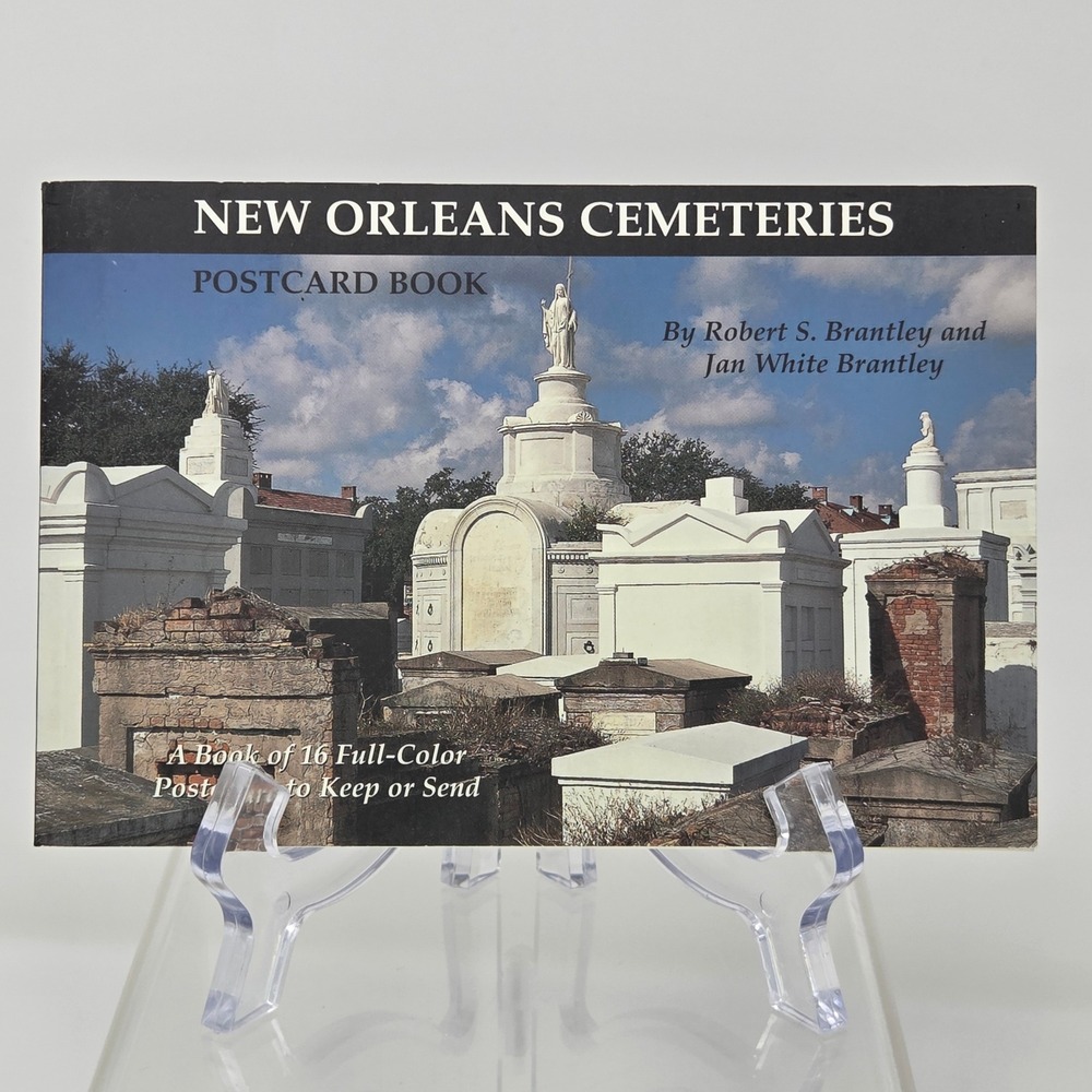 New‎ Orleans Cemeteries Postcard Book 15 Color Postcards Robert Brantley Jan